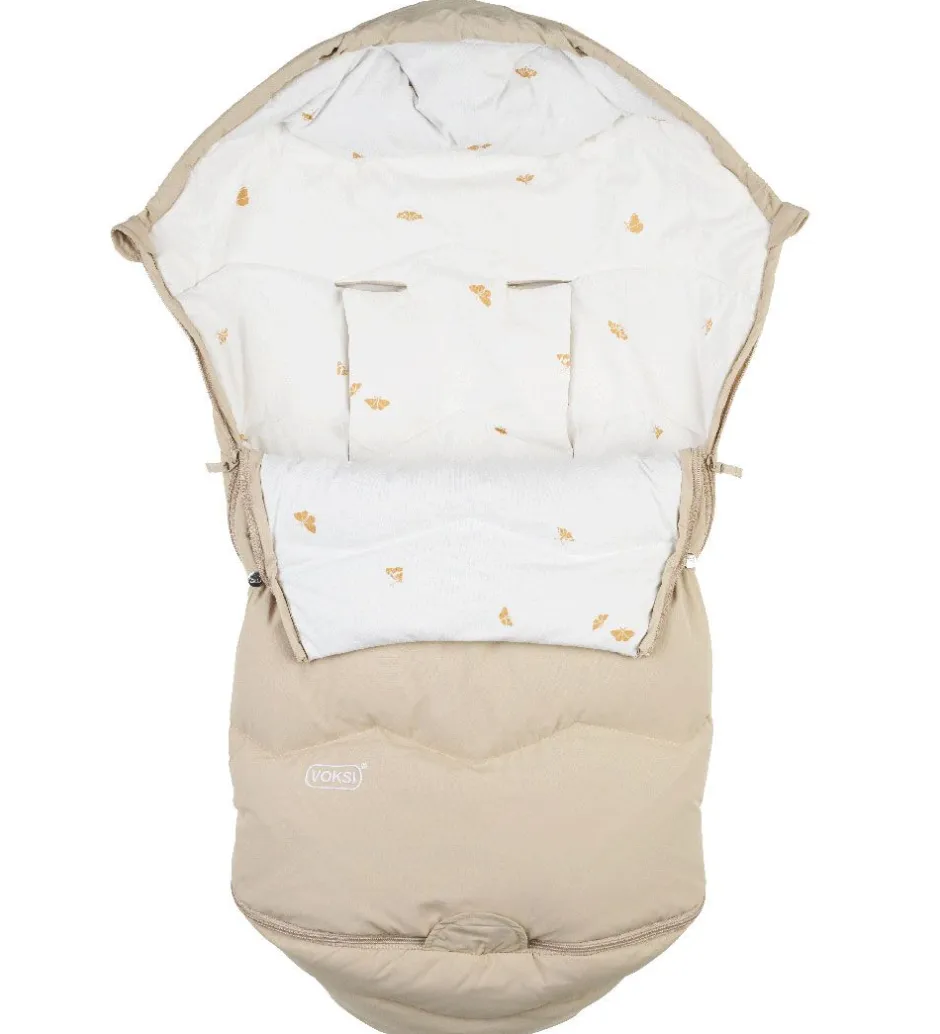 Køreposer*Voksi Kørepose - Explorer - 105 cm - Seashell Sand Wings