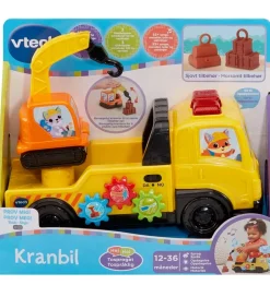 Biler, Tog Og Køretøjer*Vtech Aktivitetslegetøj m. Lys/Lyd - Kranbil - DA/NO