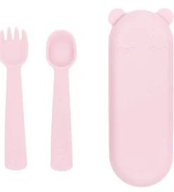 Børn We Might Be Tiny Bestik - Feedie - Silikone - Powder Pink