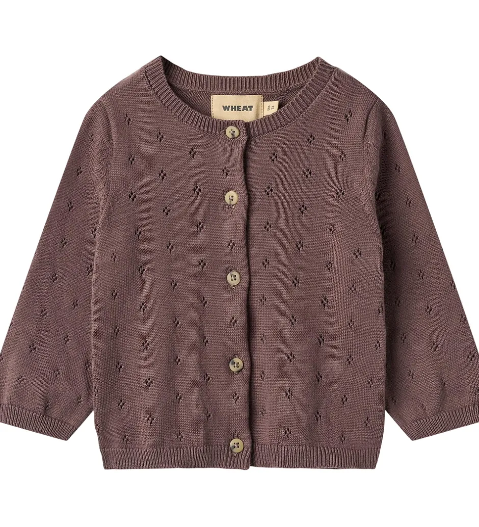 Striktrøjer*Wheat Cardigan - Strik - Maia - Plum