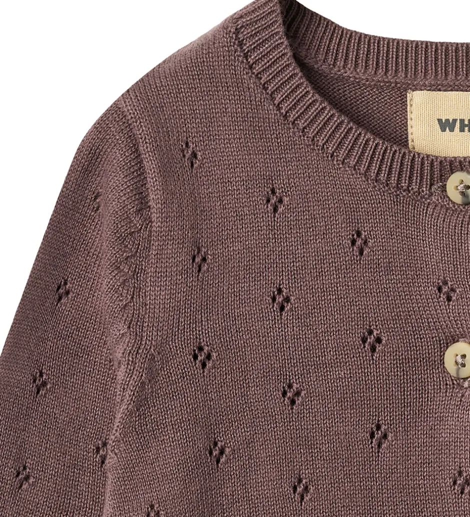 Striktrøjer*Wheat Cardigan - Strik - Maia - Plum