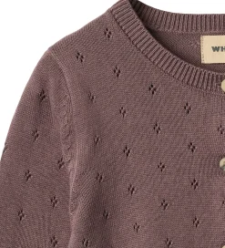 Børn Wheat Cardigan - Strik - Maia - Plum