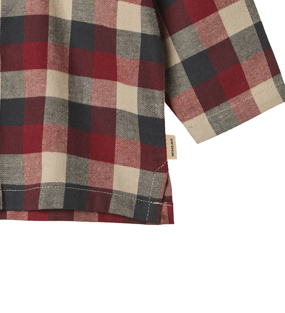 Skjorter*Wheat Skjorte - Shelby - Red Blue Check