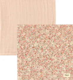 Stofbleer|Pusletid*Wheat Stofbleer - 2-Pak - 65x65 cm - Muslin Kaya - Rose Dust