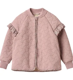 Termotøj*Wheat Termojakke m. Fleece - Ellas - Warm Rose m. Blomster