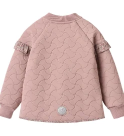 Termotøj*Wheat Termojakke m. Fleece - Ellas - Warm Rose m. Blomster