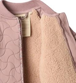 Termotøj*Wheat Termojakke m. Fleece - Ellas - Warm Rose m. Blomster