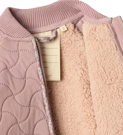 Termotøj*Wheat Termojakke m. Fleece - Ellas - Warm Rose m. Blomster