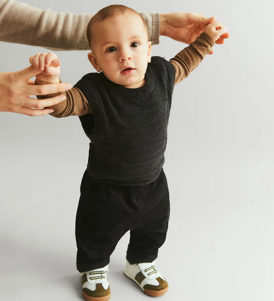 Børn Wheat Vest - Strik - Bobby - Navy