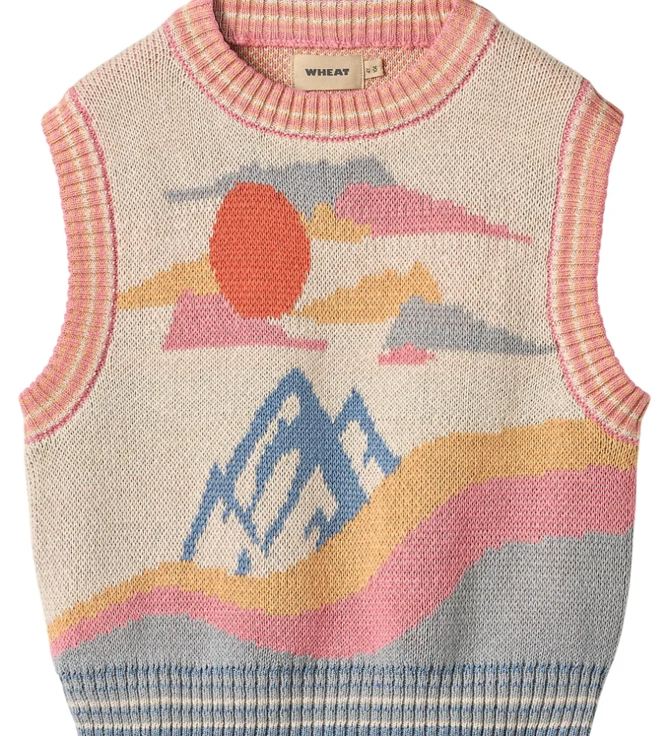 Veste*Wheat Vest - Strik - Maria - Beige/Multi