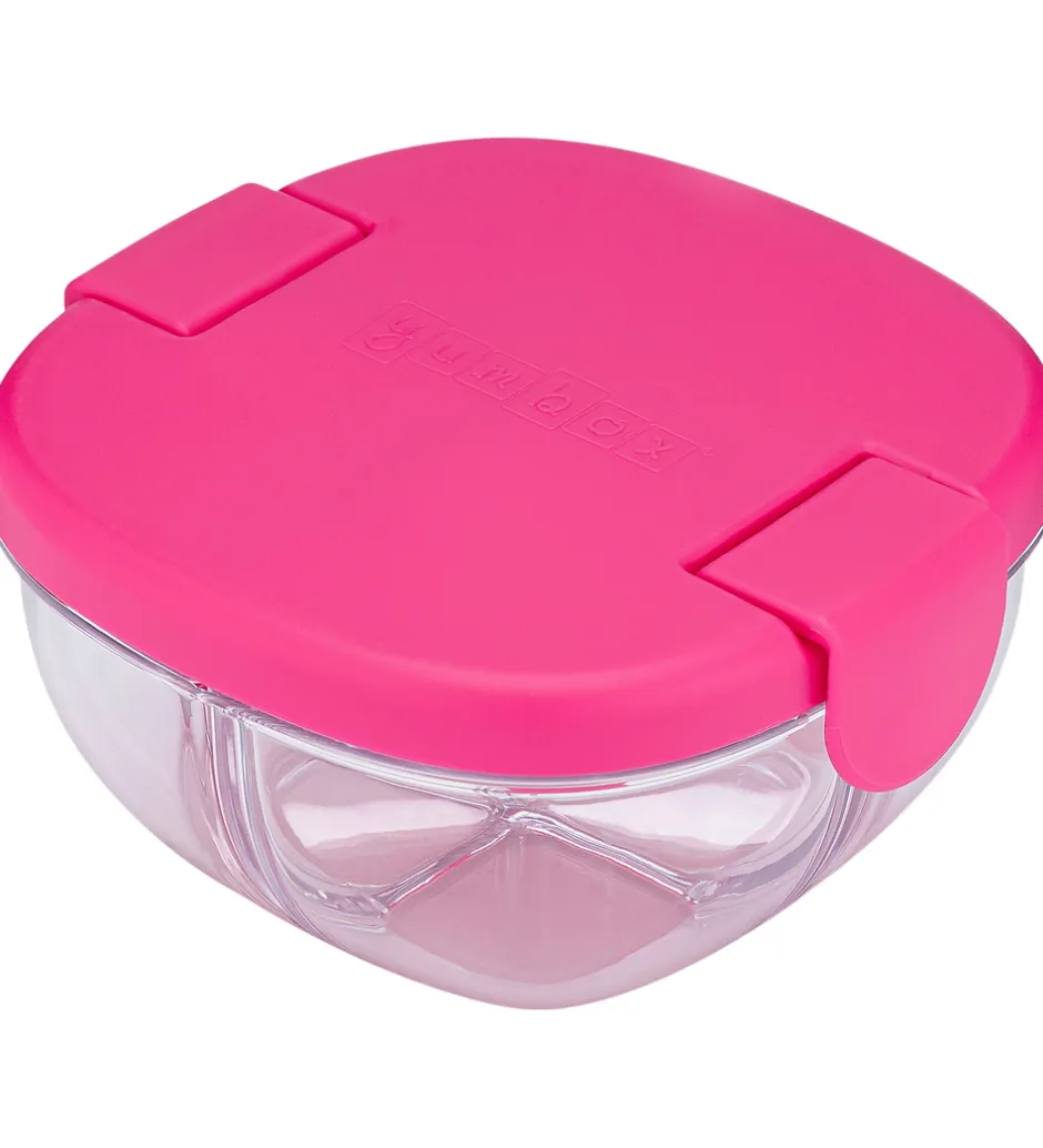 Skole|Madkasser*Yumbox Snack Bowl - 3 Rum - Raspberry Pink
